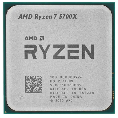 Центральный Процессор AMD RYZEN 7 5700X OEM (Vermeer, 7nm, C8/T16, Base 3,40GHz, Turbo 4,60GHz, Without Graphics, L3 32Mb, Default TDP 65W, w/o cooler, SAM4)