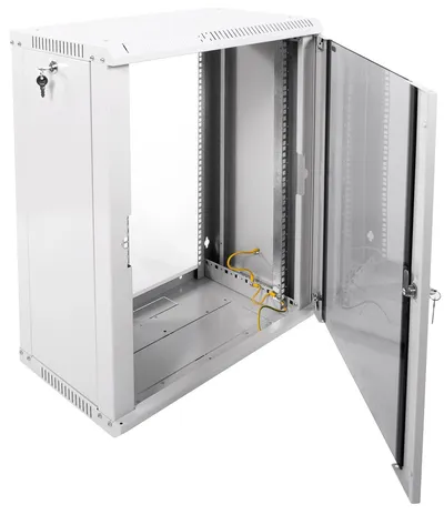 Шкаф телекоммуникационный ЦМО ШРН-Э-15.350, настенный, 15U, 19", серый