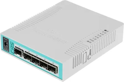Коммутатор MikroTik CRS106-1C-5S, 1×Combo (GbE/SFP), 5×SFP, L5, desktop
