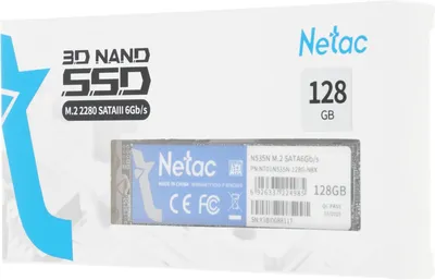 SSD Netac NT01N535N-128G-N8X, 128 ГБ, M.2, SATA