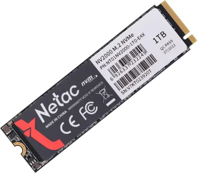 SSD Netac NT01NV2000-1T0-E4X, 1TB, PCIe 3.0 x4, NVMe