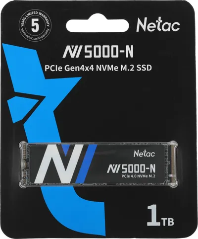 SSD Netac NT01NV5000N-1T0-E4X, 1ТБ, PCIe 4.0 x4, NVMe, M.2 2280