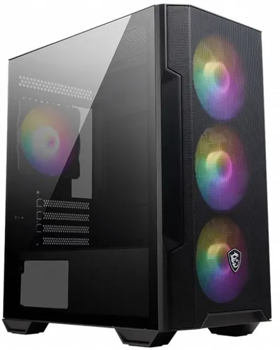Корпус MSI MAG FORGE M100R, 4×120мм ARGB, стеклянная панель, USB 3.0