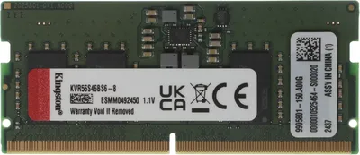 Оперативная память Kingston KVR56S46BS6-8, 8GB DDR5 SO-DIMM