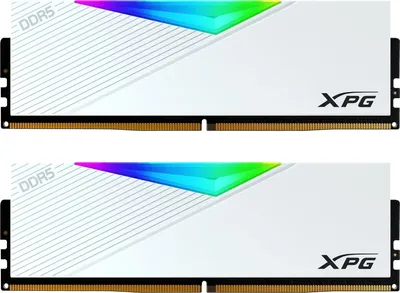 Память DDR5 2x16GB 6000MHz A-Data AX5U6000C3016G-DCLARWH XPG Lancer RGB RTL Gaming PC5-48000 CL30 DIMM UDIMM 288-pin 1.35В kit single rank с радиатором Ret