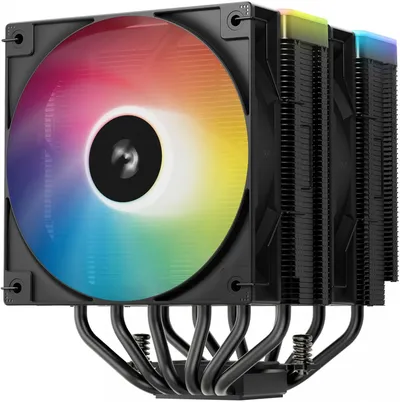 Кулер Deepcool AG620 BK ARGB V2 R-AG620-BKAMMN-GJD, 2×120мм, ARGB, 260Вт