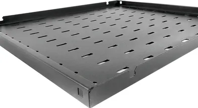Полка стационарная ЦМО СВ-58-9005 0.5U нагр.:45кг. 19" 582мм черный (упак.:1шт)