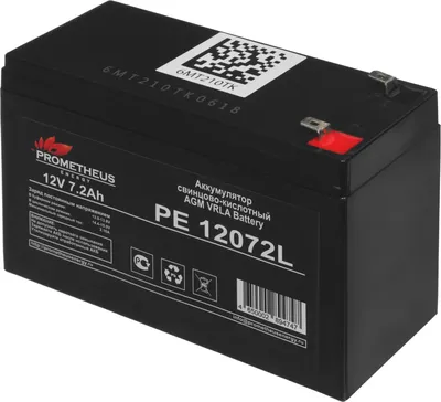 Аккумулятор Prometheus Energy PE 12072L, 12В, 7.2Ач
