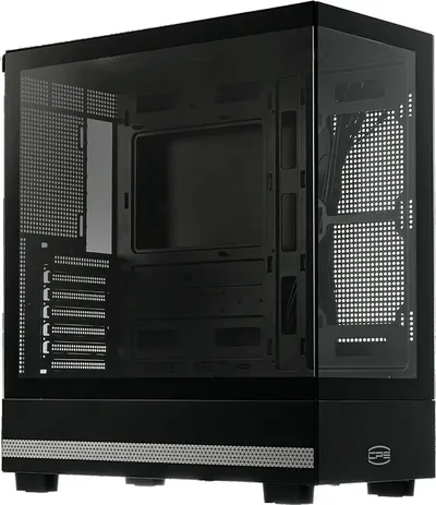 Корпус ПК PCCOOLER C3Q500BKD000-GL, Midi Tower, ATX, черный, без БП