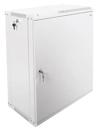 Шкаф настенный ЦМО ШРН-Э-15.650.1, 19", 15U, 742×600×650 мм, дверь металл, серый