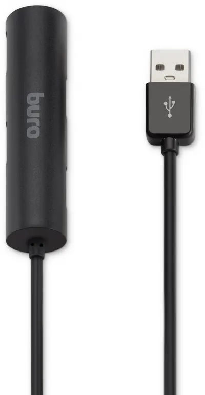 Концентратор USB Buro BU-HUB4-0.5R-U2.0, 4×USB 2.0