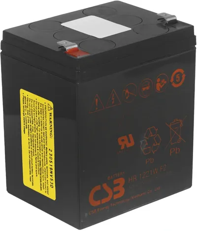 Аккумулятор CSB HR1221W F2, 12В, 5Ач, AGM