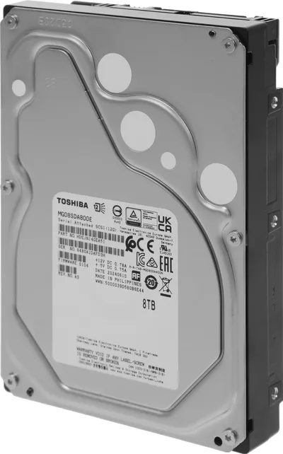 Жесткий диск серверный Toshiba Enterprise Capacity HDD MG08SDA800E 8TB 3.5" SAS 12Gb/s, 7200rpm, 256MB, 512e, Bulk {20}