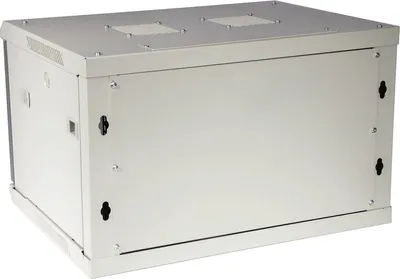 Шкаф настенный Lanmaster TWT-CBWPG-9U-6X6-GY, 9U, 600×600 мм, стекло, серый