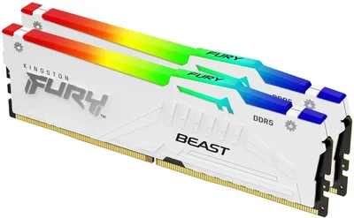 Память Kingston KF560C30BWEAK2-32, DDR5, 2×16ГБ, 6000МГц, CL30, RGB