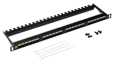 Патч-панель LANMASTER LAN-PPC24U5E, 24×RJ45, кат.5e, UTP, 0.5U