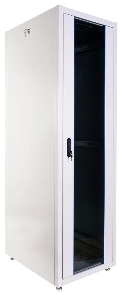 Шкаф коммутационный напольный ЦМО ШТК-Э-48.6.8-13АА, 48U, 600×800 мм, серый