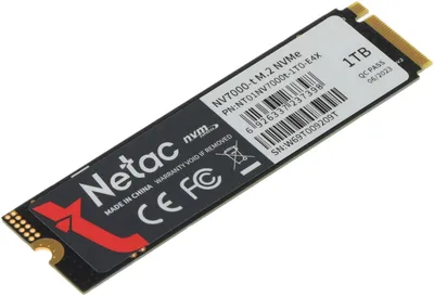 SSD Netac NT01NV7000t-1T0-E4X, 1ТБ, NVMe PCIe 4.0, M.2