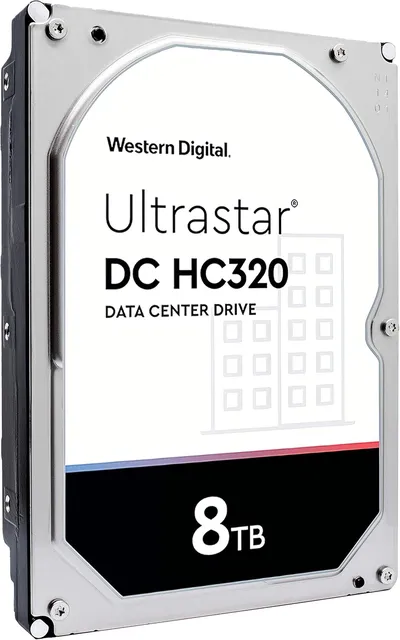 Жесткий диск серверный WD Ultrastar DC HC320 HUS728T8TALE6L4 8TB 3.5" SATA 6Gb/s, 7200rpm, 256MB, 0B36404/0B36452, 512e Bulk (678504)