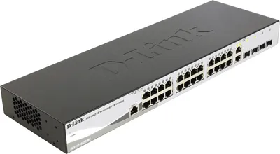 Коммутатор D-Link DES-1210-28/ME, L2, 24×100Mbps, 2×SFP, 2×Combo