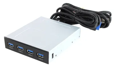Панель портов Espada EUSB3-4PORT-AD, USB 3.0, 4 порта, 3.5"