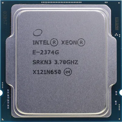 Процессор Intel CM8070804495216, Xeon E-2374G, 4 ядра, 3.7ГГц, LGA1200, OEM