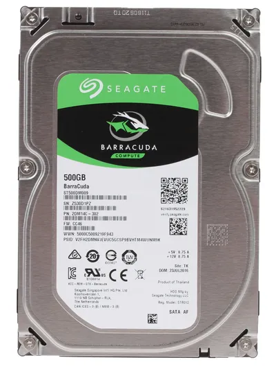 Жесткий диск Seagate ST500DM009, 500GB, 3.5", SATA, 7200rpm
