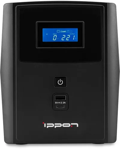 ИБП IPPON 1029740, 1200ВА/720Вт, Line-Interactive, 4xSchuko, Tower