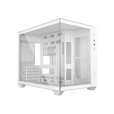 Корпус ID-Cooling VIEW 500 WH, mATX, TG, без вентиляторов, Type-C