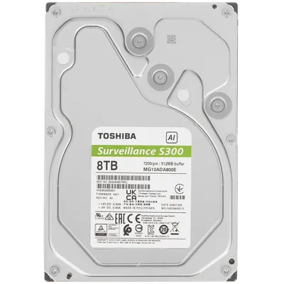 Жёсткий диск Toshiba MG10ADA800E-V, 8ТБ, 3.5", SATA III, 7200RPM