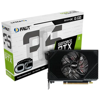 Видеокарта PALIT NE63050S18JE-1072F, GeForce RTX 3050, 6GB DDR6