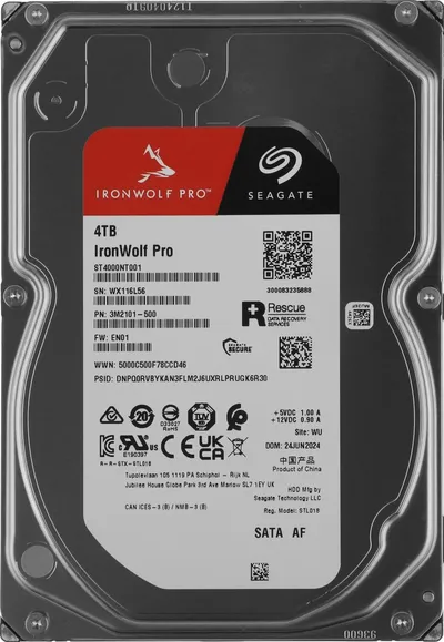 Жесткий диск Seagate ST4000NT001, 4TB, SATA III, 7200rpm