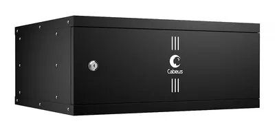 Cabeus WSC-05D-4U55/45m-BK - Шкаф телекоммуникационный настенный 19" 4U, серия LIGHT разборный, дверь металл, цвет черный