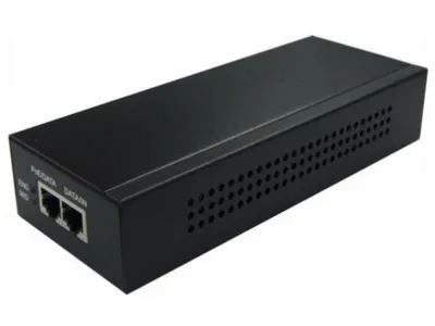 30Вт PoE-инжектор LAS30-57CN-RJ45 (без шнура питания), 30W 1 RJ45 интерфейс 1000M. Подходит для DS-2DE5/4xxx-AE/-AE3, Hikvision