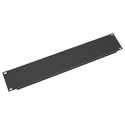 Фальш-панель Cabeus, неперфорированная, 19", 2U, 88х427х10 мм (ВхШхГ), черный