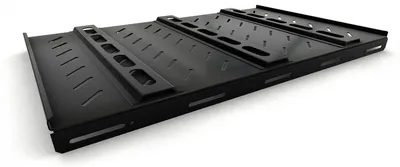 Полка Hyperline TSH3H-850-RAL9004, стационарная, 850 мм, до 100 кг