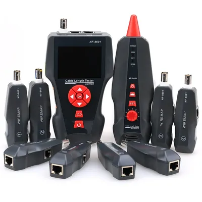 Кабельный тестер Noyafa NF-8601W, витая пара/коаксиал/телефон/USB, ЖК 3.7"