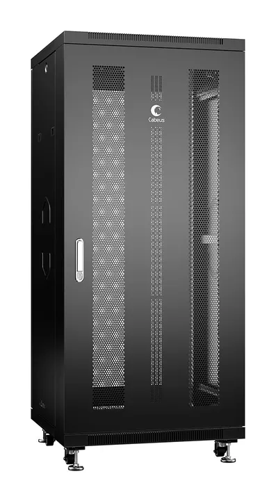 Шкаф Cabeus ND-05C-27U60/60-BK, 27U, 600x600 мм, напольный, черный