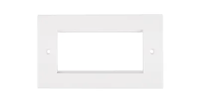 Лицевая панель NIKOMAX NMC-PL2PB-WT, 2×50×50мм, британский формат, белая