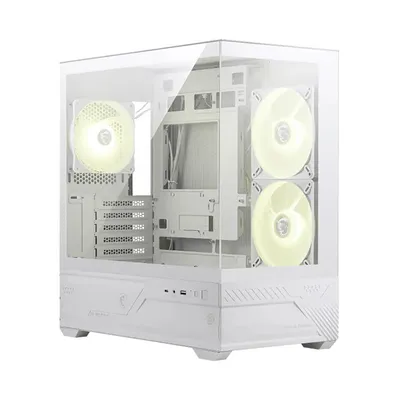 Корпус MSI 306-7G33W21-JA4, Micro-ATX, 2x140mm+1x120mm, белый