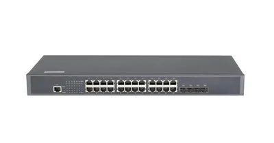 Коммутатор NIKOMAX GL-SW-G201-28TC, L2+, 24×1GbE, 4×SFP+ 10G, 1U