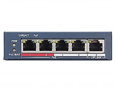 Коммутатор HiWatch SWT-1105P, 4×100M PoE, 1×1GbE