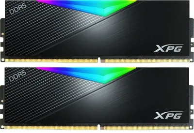 Память A-DATA XPG Lancer RGB AX5U6400C3216G-DCNKRBK, DDR5, 2×16ГБ, 6400 МГц, CL32