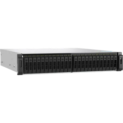 СХД QNAP TS-h3077AFU-R7-64G, 30×2.5" SATA, 2×10GbE, 2×2.5GbE, 64GB DDR5, 2U