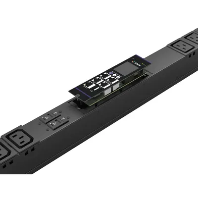Блок розеток PDU SNR SNR-PDU-A-18A06B-16L3, интеллектуальный, 18×C13+6×C19, 16А, 3-фазный, вертикальный