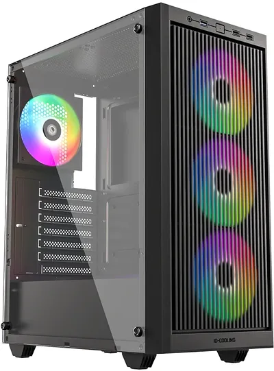 Корпус ID-Cooling WARE 310 ARGB, ATX, TG, 4 вентилятора, Type-C