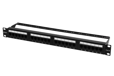 Патч-панель SNR SNR-UD-1U24-5E-H, 1U, 24 порта, Cat.5e