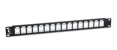 Cabeus PLB-16 -  Модульная патч-панель 19", 16 портов, 1U, для неэкранированных модулей.