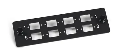Cabeus FO-FP-8ST-BK Адаптерная панель на 8 ST(FC), цвет черный
