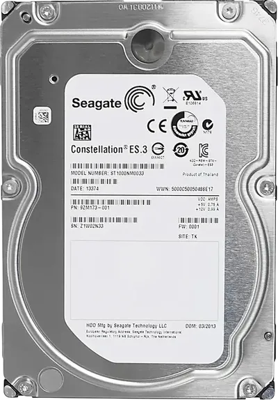 Накопитель Seagate ST1000NM0033, 1TB, SATA 6Gb/s, 7200rpm, 3.5"